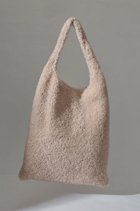 Shearling tote
